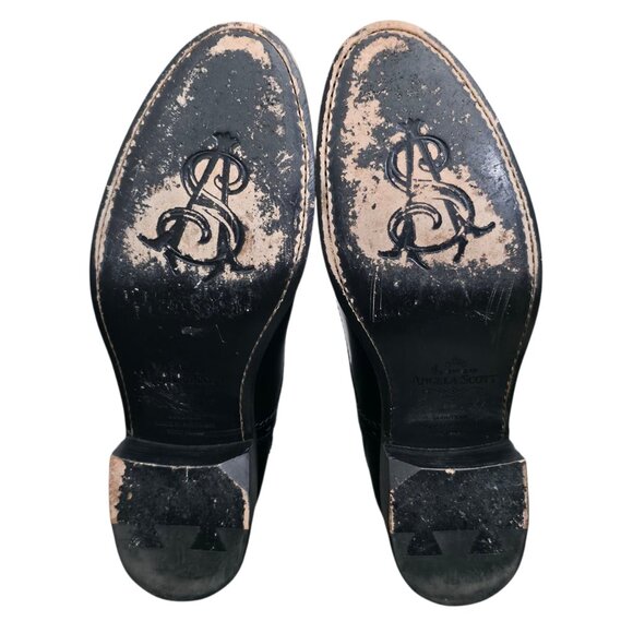 The Office of Angela Scott Ms. Arzner Slip On Black Oxford Leather Loafer EU 39 - Picture 9 of 12